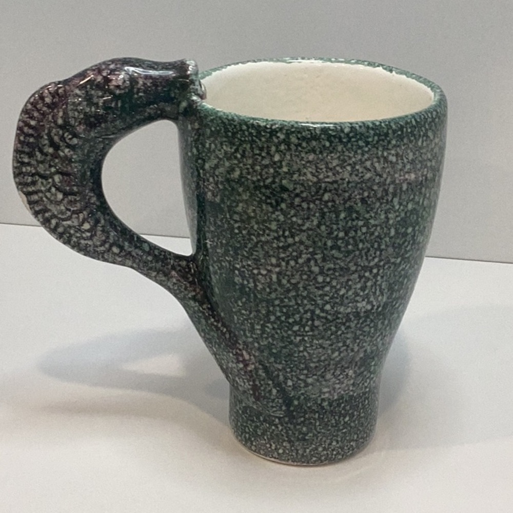🦄 Pair of Rare Starbucks Seahorse Handle Mugs - Hand Painted, Made in It - Picture 12 of 16